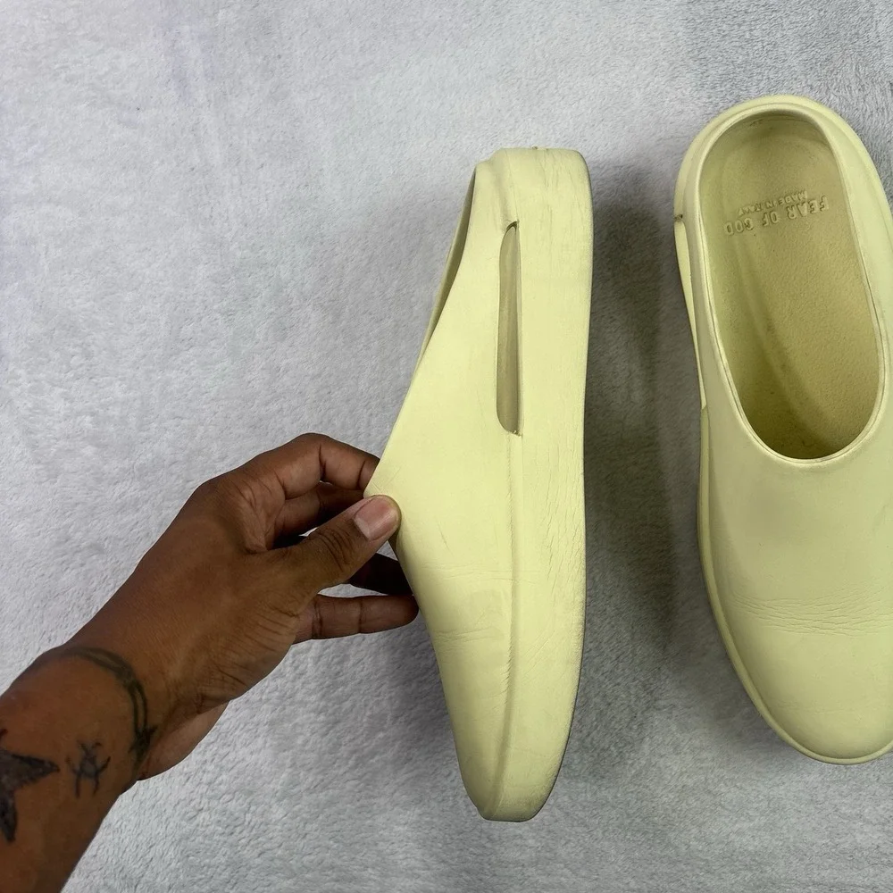 Fear of God The California Sandals Foam Slippers Slides Yellow EU Size 41 Mens 8